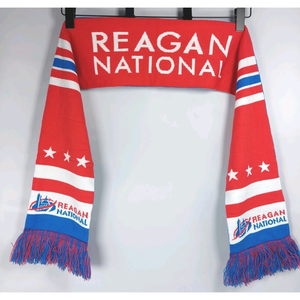 DCA Reagan National Airport Souvenir 64" Knit Scarf with‎ Fringe